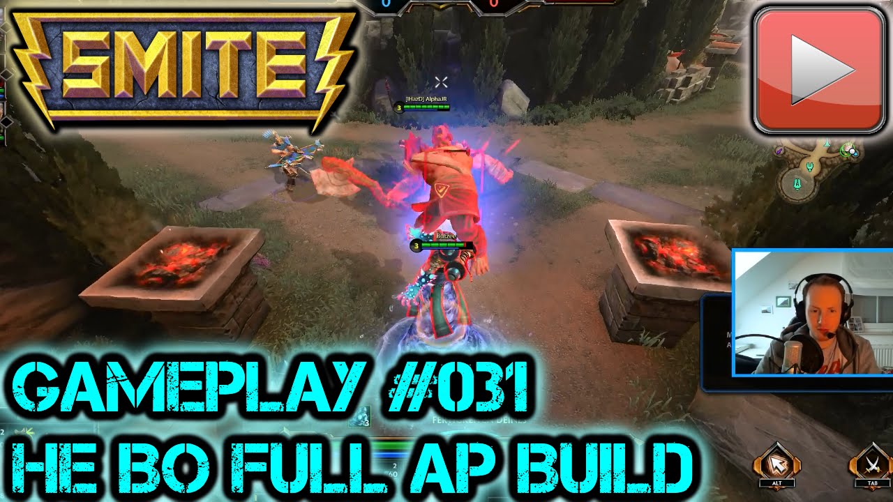 Smite He Bo Full AP Build Gameplay German / Deutsch 2015 Let's Play