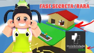 DESAFIO DA INVISIBILIDADE NAS FASES SECRETAS/RARAS DO TOWER OF HELL!! (Roblox)