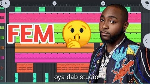 Davido FEM in fl studio Mobile. AFRO BEAT tutorial in Fl studio mobile.#FLM for beginner