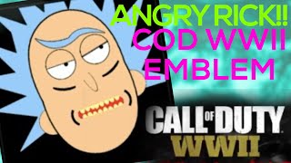 Rick and Morty - ANGRY RICK!! Cod WWII Custom Emblem Tutorial!
