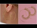 Wire Hoop Earrings | How to Make Barbed Wire Earrings for Christmas