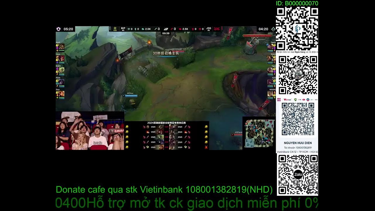 LoL LPL vòng playoff 2 JDG vs NIP ván 5 2024| 12.8.2024