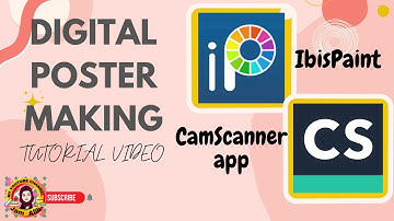 DIGITAL POSTER MAKING using IBIS Paint Tutorial Video