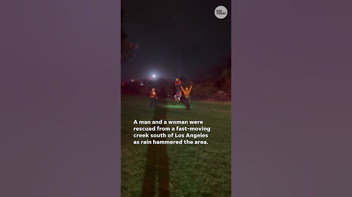 California firefighters rescue two from fast-moving creek | USA TODAY