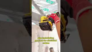 pipe installation process for electrical cables #shorts #usa