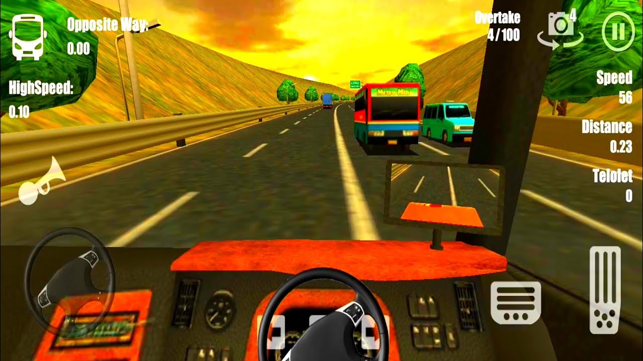 Telolet Bus Driving 3D Bus Games Android Mobile Gameplay YouTube