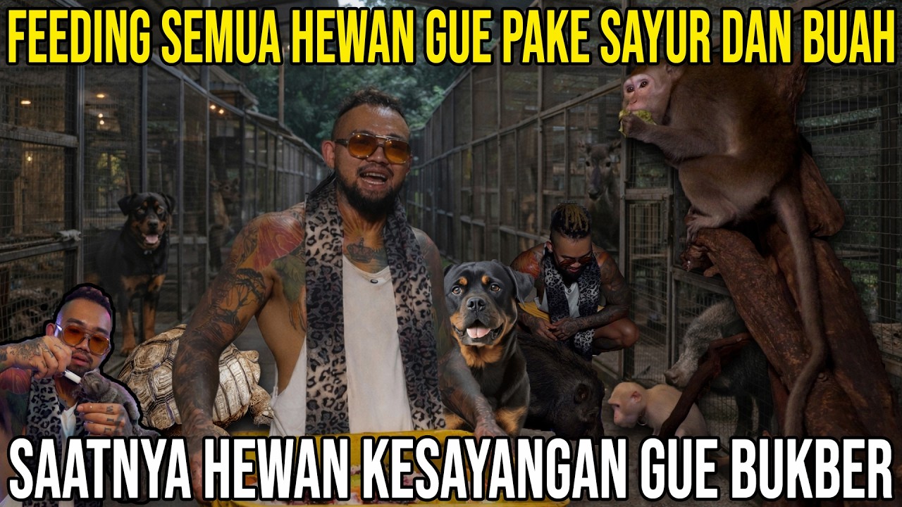 FEEDING SEMUA HEWAN GUE PAKE SAYUR DAN BUAH, SAATNYA HEWAN KESAYANGAN GUE BUKBER #indoexotic