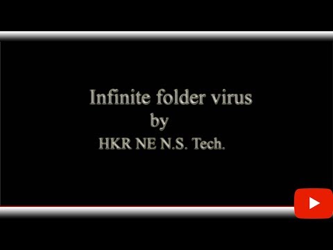How to make a virus by batch programming that can create many folder.