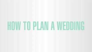 How to Plan a Wedding - Diamond Vault