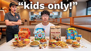 I Tried Every Kids Menu