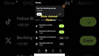 Blum claims  open  airdrop #music #bass #beats #remix