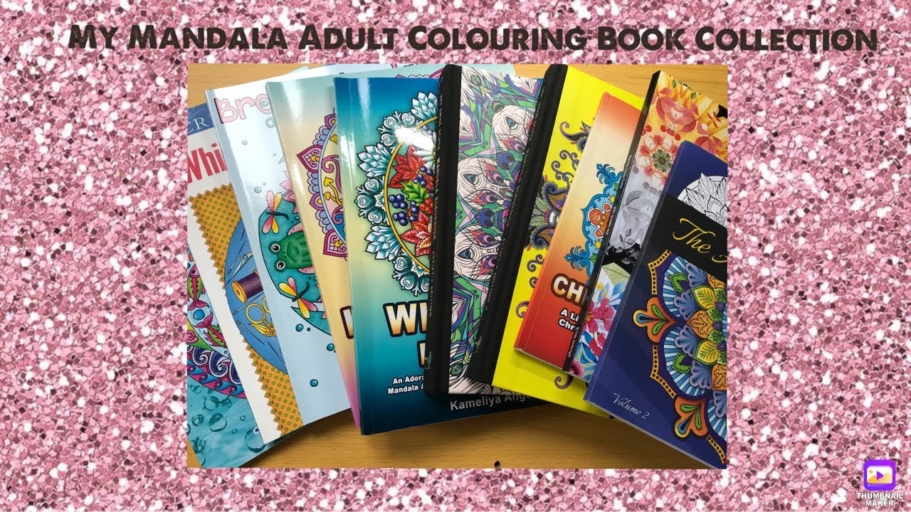 My Mandala Adult Colouring Book Collection, including finished pages | ADULT COLOURING