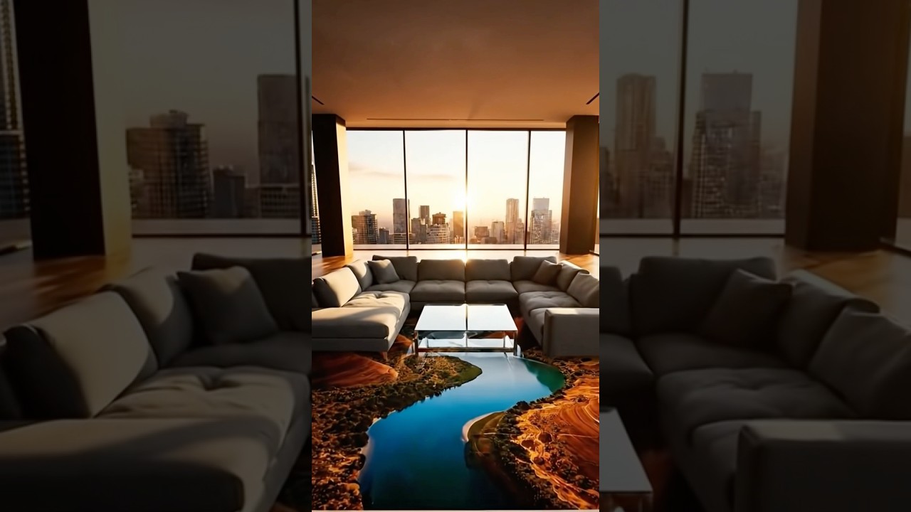 From Plain to Stunning: Living Room Floor Makeover! 🌟 