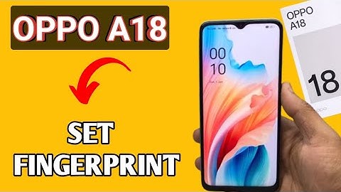 How to set fingerprint lock in oppo A18 | oppo A18 fingerprint lock settings