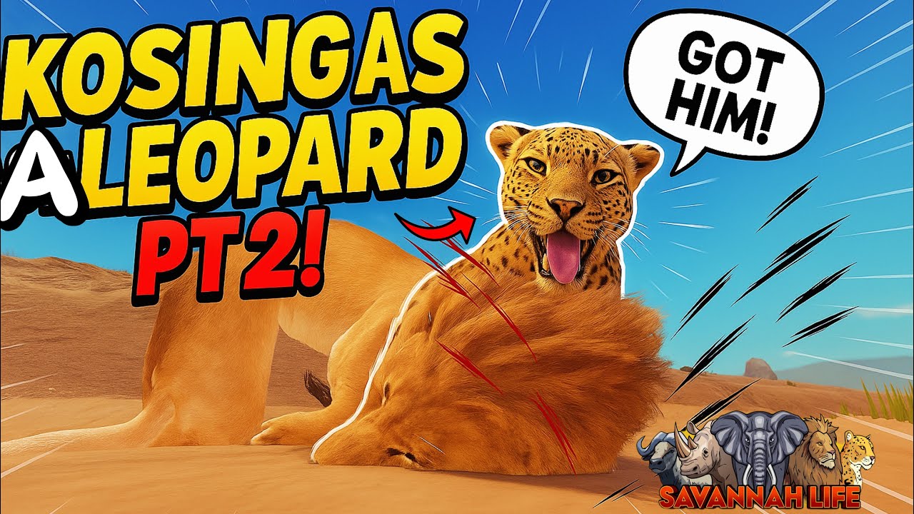 KOSING PLAYERS AS A LEOPARD PT 2 IN SAVANNAH LIFE ROBLOX!