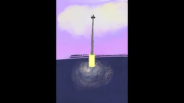 Procreate, “seagull and light” 