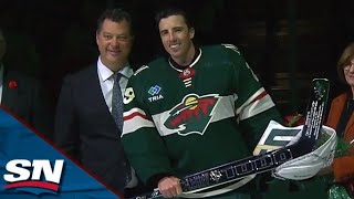 Marc-Andre Fleury Receives Tribute From Wild For 1000th Game, 552nd Win