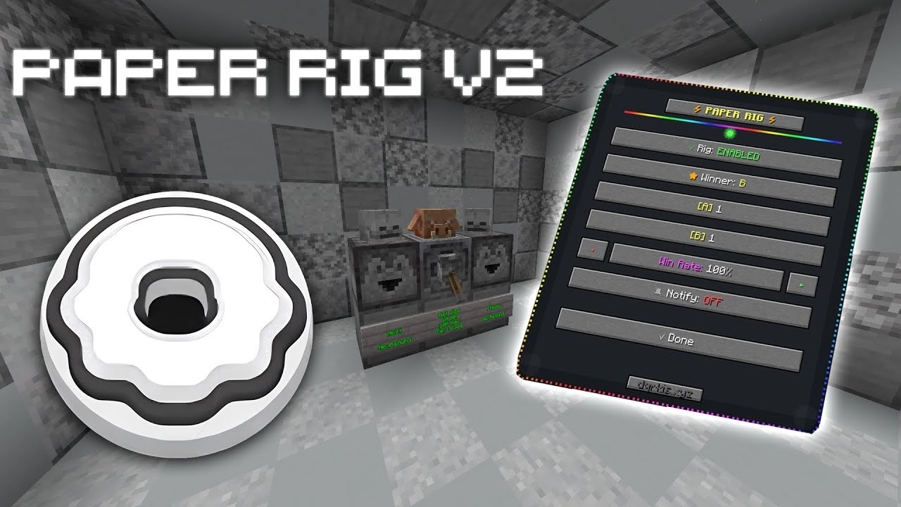 Paper Game Rig Mod how you use the gamble rig mod for donut smp - YouTube