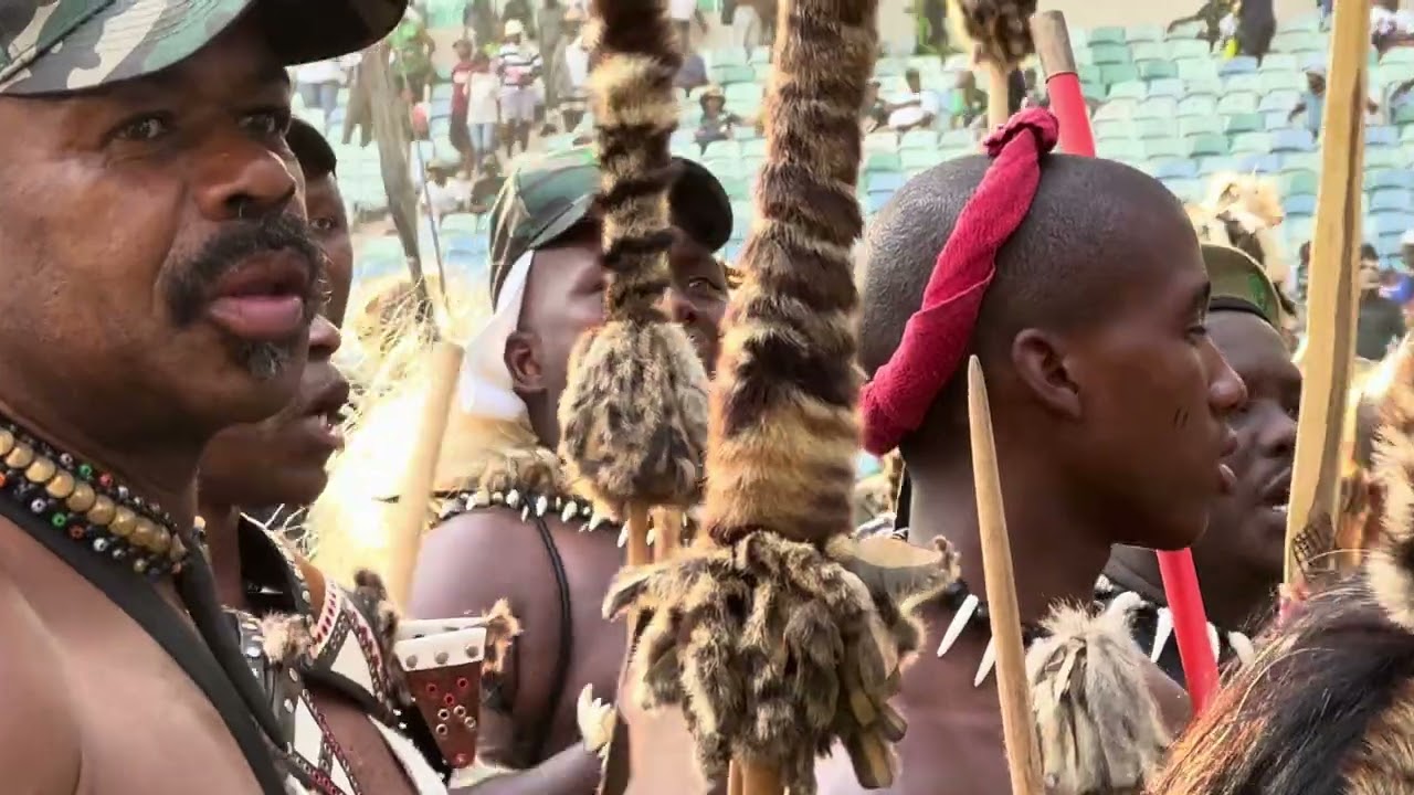 Amabutho oMkhonto Wesizwe Party MK Party and the Zulu Royal family members at MK Party 1 Year Ann