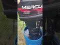 Running this 1996 mercury 25hp 2stroke after doing everything to it runs much better now