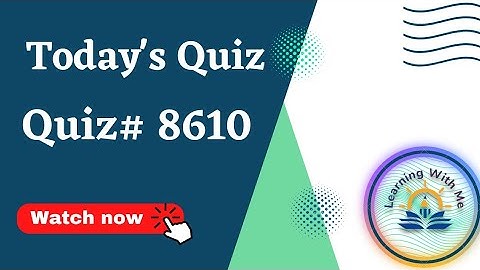 AIOU Quiz 8610🤗 With Correct Answers || Today