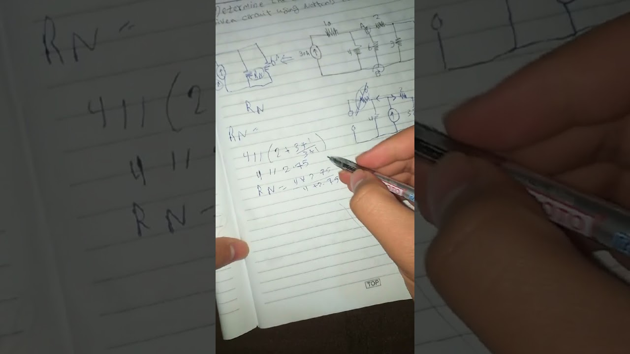 شرح نظرية نورتن في تحليل الدوائر الكهربية Norton's Theotem 1