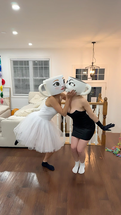 BALLERINA CAPPUCCINA SISTERS KISSING!