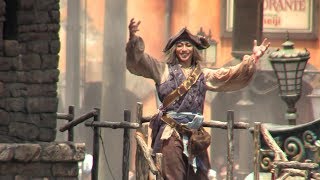 【TDS】パイレーツ・サマーバトル“ゲット・ウェット!” スタントさんメイン【20170818】