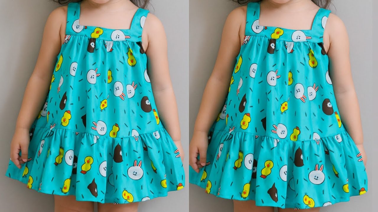 Baby Frock Cutting and Stitching ❤ Yoke Baby Frock Cutting and Stitching For Beginners