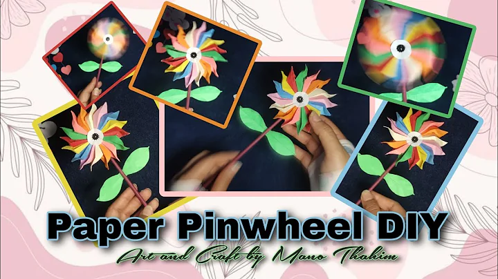 Paper Windmill - How to Make a Rainbow Color Paper (Pinwheel) for Craft Creators DIY Tutorial