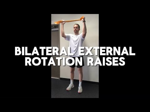 Bilateral External Rotation Raises - YouTube