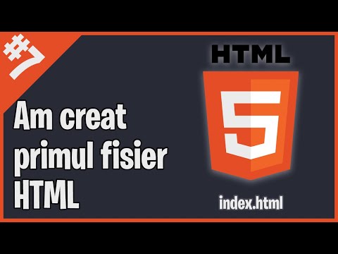 Primul fisier creat | Tutorial HTML pentru începători  - Ep. 7