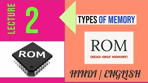 ROM/Types Of ROM/MROM/PROM/EPROM/EEPROM