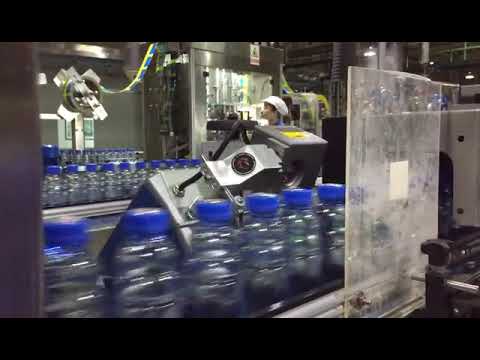 DIKAI CO2 Laser Marking Machine on Bottle Filling Production Line