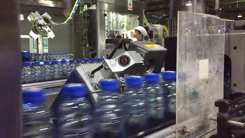 DIKAI CO2 Laser Marking Machine on Bottle Filling Production Line