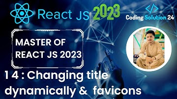 Changing title dynamically & adding favicons in ReactText | Complete React Course #14  in 2023