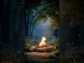 Relaxing Piano Ambient Music｜Calm Cozy Warm Background Music Campfire Forest Night Soft Light