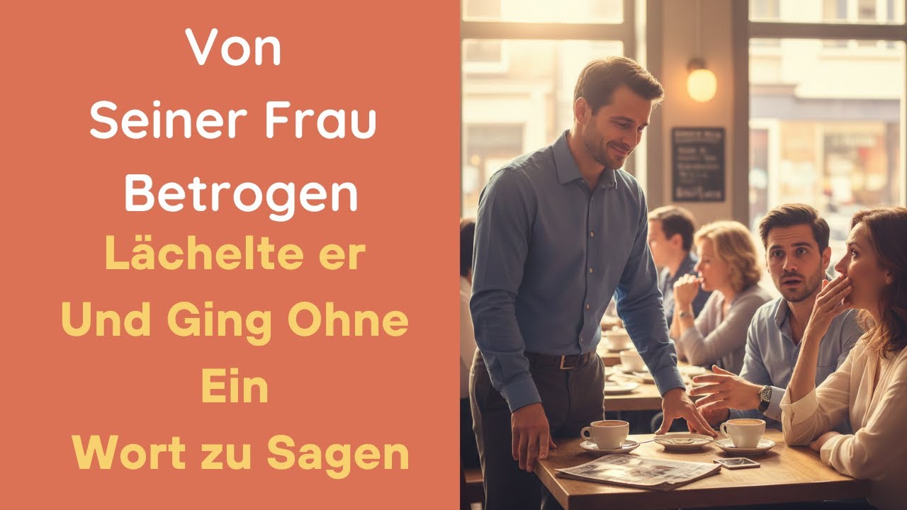 Von seiner Frau betrogen, lächelte er und ging, ohne ein Wort zu sagen