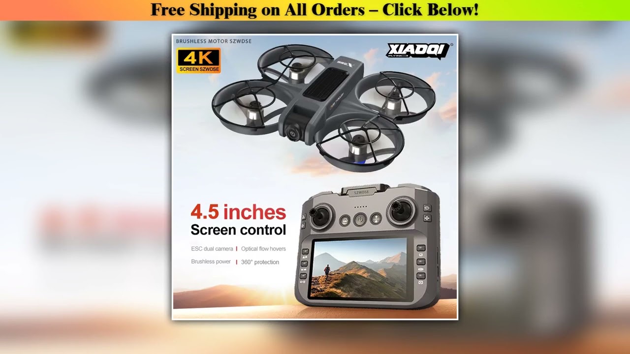 2025 X226 Drone Professional 4K Camera with Screen Remote Control 5G WiFi FPV UAV Brushless