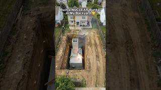 I built a nuclear bunker 🏡☢️ — hidden right under a normal American backyard. #construction