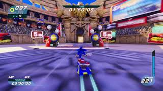 SONIC RIDERS X - ALL TRACKS - Sonic [4K 60 FPS]