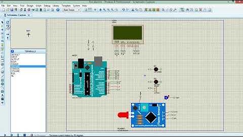 PROTEUS FIRE!!! ALARM WITH FLAME SENSOR