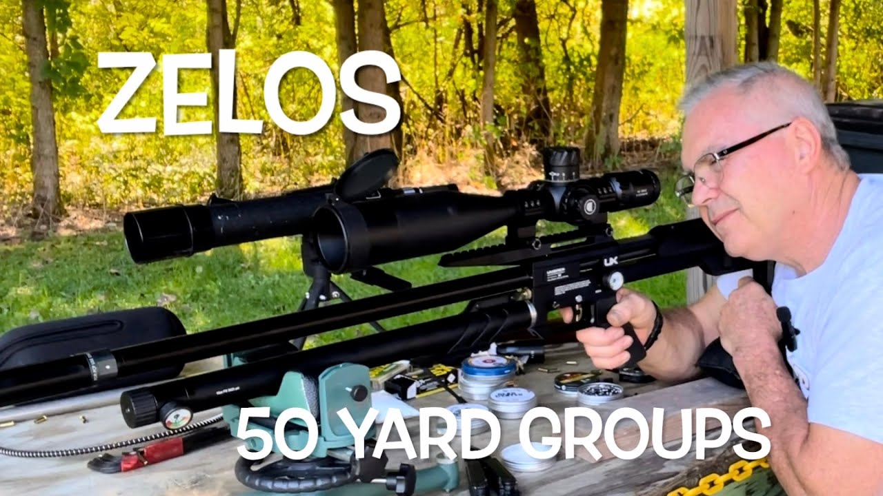 Umarex Zelos .22 testing heavy pellets at 50yds JTS H&N Baracudas Gamo Competition