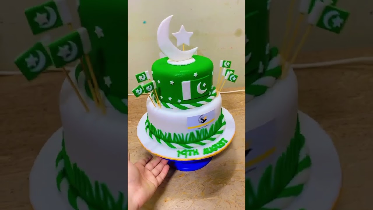 Pakistan Independence Day Cake 🎂 | 14 August Theme Cake Short
