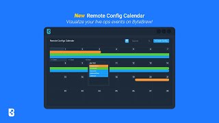 New Visualize Live Ops Schedules With Our Remote Config Calendar On Bytebrew Bytebrew