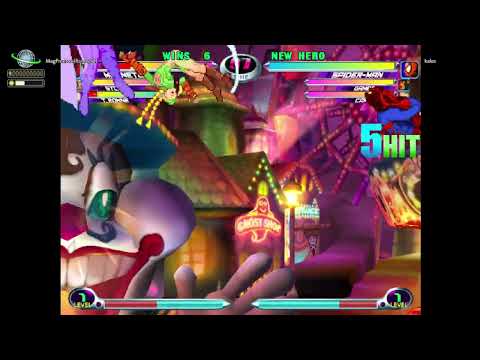 MvC2: Kales - Spiderman + Cannon Spike to Maximum Spider 10 hit 70% Combo .:5.24.25:.