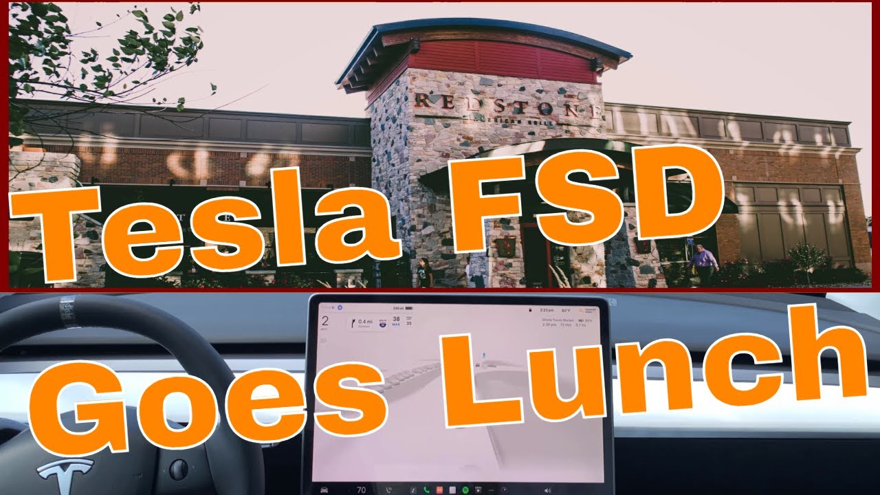 Tesla Autopilot goes to Redwood for lunch YouTube