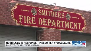 No delays in response times after Smithers VFD closes