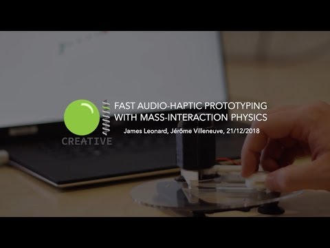 Fast Audio Haptic Pototyping with Mass-Interaction Physics