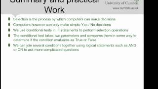 ABMC4007 (Part 4-8) - Selection Statements - a Summary of Part 4